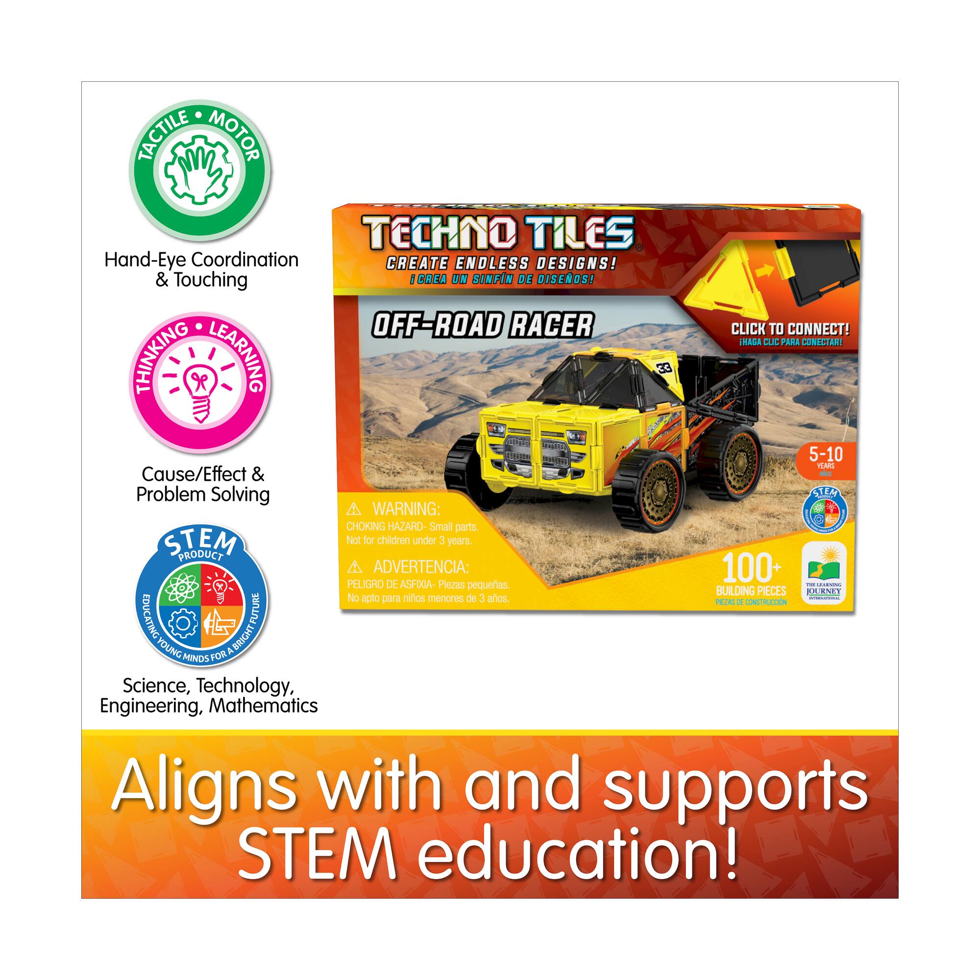 Techno Tiles - Off-Road Racer: 100+ Pcs